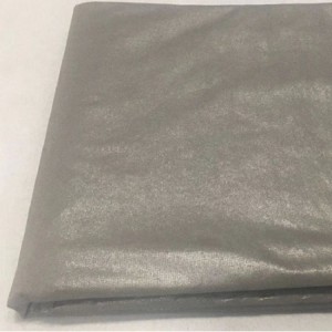 Sølvbelagt ikke-vævet stof Sølvfiber strålingssikkert klud Sølvfiberafskærmningsklud